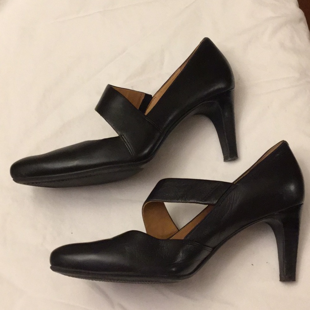 Ecco black leather heels - Picture 6 of 6
